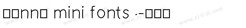 kenny mini fonts字体转换